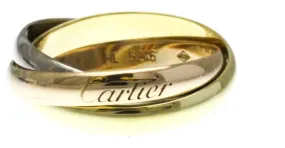Anillo Trinity de Cartier Dorado 