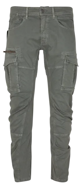 KUROO - Pantalón cargo de mezcla de algodón en gris